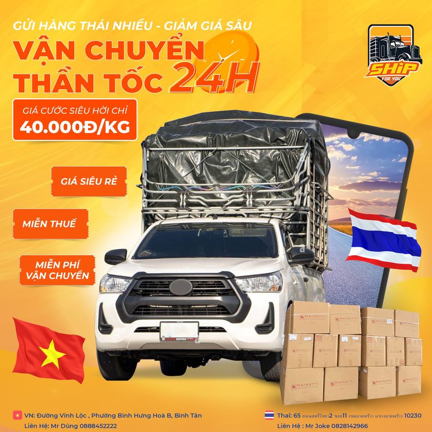 VẬN CHUYỂN HÀNG HÓA THÁI LAN VIỆT NAM